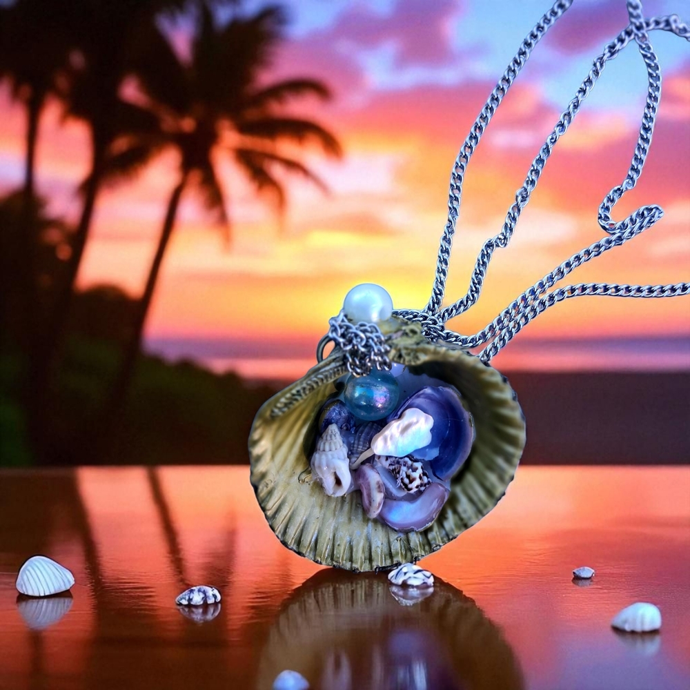 Ocean-Inspired Shell Pendant Necklace